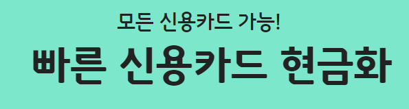 신용카드 현금화 수수료